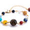 Universe Galaxy Eight Planets Solar System Guardian Star Natural Stone Beads Bracelet F
