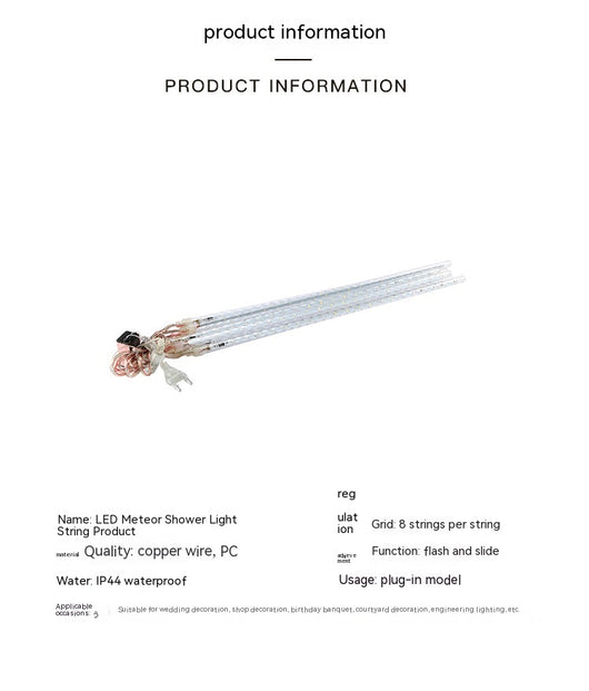 Luces Navideñas Meteor LED Impermeables 50cm - Decoración Exterior Premium - Image 25