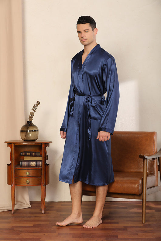 Bata Cardigan Ultradelgada para Hombre Talla Grande - Image 11