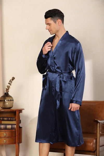 Bata Cardigan Ultradelgada para Hombre Talla Grande - Image 18
