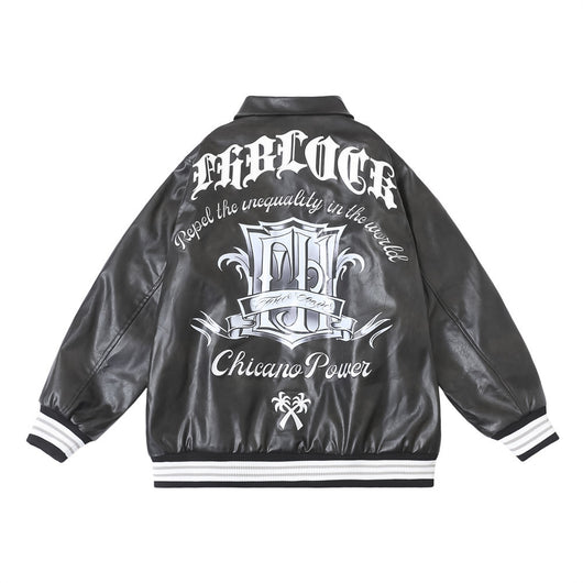Chaqueta de Motociclista para Hombre con Estampado Floral - Image 8