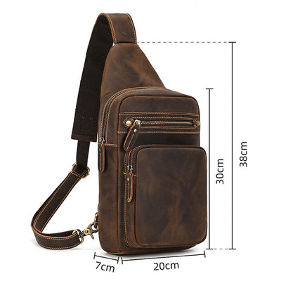 Bolso Bandolera de Cuero Genuino Retro - Estilo Casual Premium - Image 6