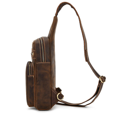 Bolso Bandolera de Cuero Genuino Retro - Estilo Casual Premium - Image 10