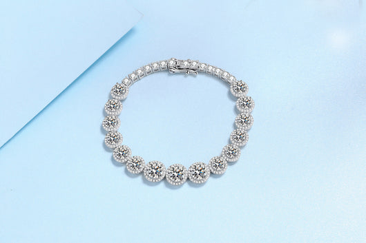 Pulsera de Plata 925 con Moissanita Incrustada - Diseño Brillante Estrellado para Mujer - Image 19