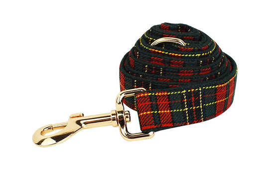 Collar y Correa para Perro a Cuadros Navideño con Fondo Verde - Image 25
