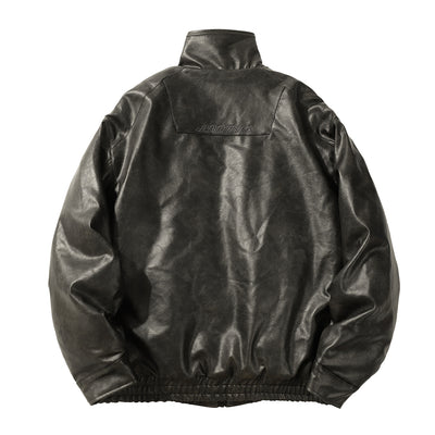 Abrigo de Cuero PU Acolchado para Hombre - Estilo Rock Impermeable Invierno - Image 26