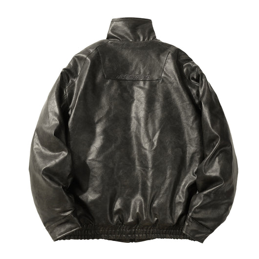 Abrigo de Cuero PU Acolchado para Hombre - Estilo Rock Impermeable Invierno - Image 26