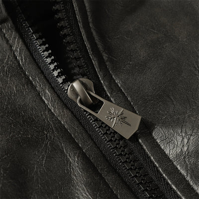 Abrigo de Cuero PU Acolchado para Hombre - Estilo Rock Impermeable Invierno - Image 30