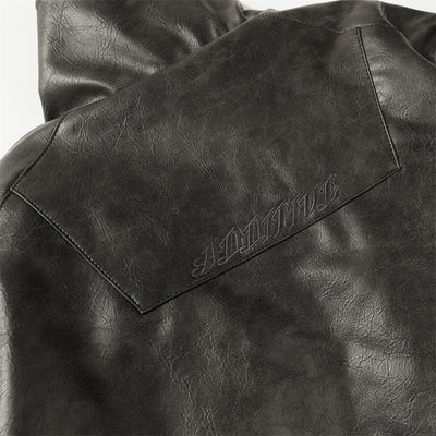 Abrigo de Cuero PU Acolchado para Hombre - Estilo Rock Impermeable Invierno - Image 33