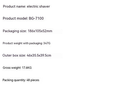 Black and silver men's electric shaver with a three-bit floating head and LED battery display. - Image 33