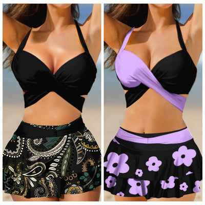 Bikini Dividido con Falda Coordinada y Detalle de Encaje - Image 11