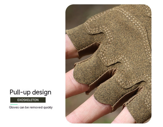 Guantes Tácticos Deportivos Mitad Dedo - Agarre Antideslizante para Montaña y Fitness - Image 18