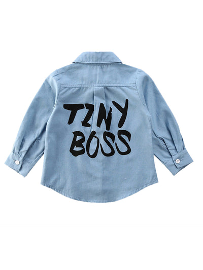 Camisa Abrigo TINY Letter para Niños - Image 9