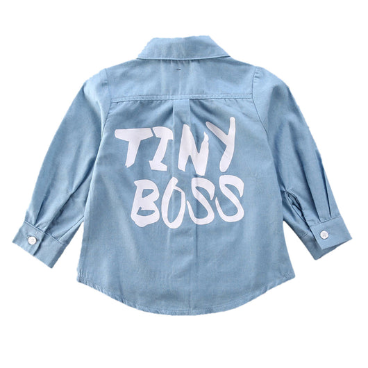 Camisa Abrigo TINY Letter para Niños - Image 10