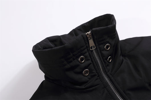 Chaqueta Acolchada de Algodón con Cuello Funcional y Diseño de Costuras - Image 25
