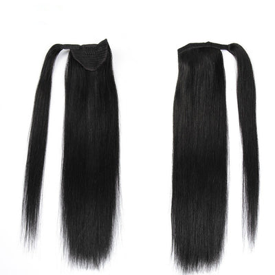 Extensión de Cabello Natural con Coleta Velcro - Peluca Larga sin Costuras - Image 10