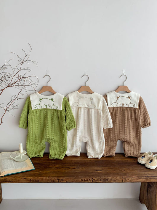 Pijama Enterizo Bebé Osito Adorable con Cierre Twist - Image 73