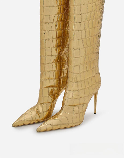 Botas Stiletto Leopardo con Punta Afilada para Mujer - Image 30