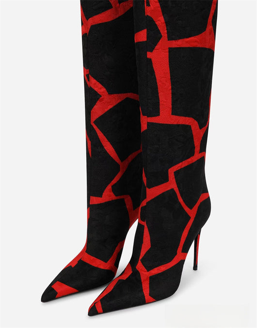 Botas Stiletto Leopardo con Punta Afilada para Mujer - Image 35