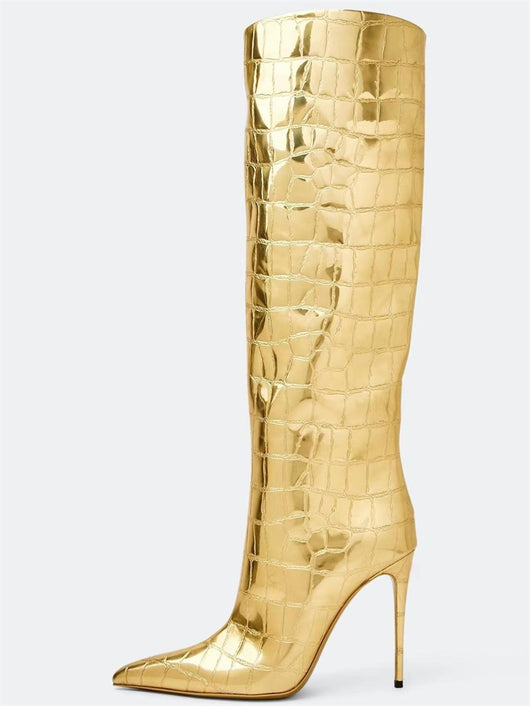Botas Stiletto Leopardo con Punta Afilada para Mujer - Image 37