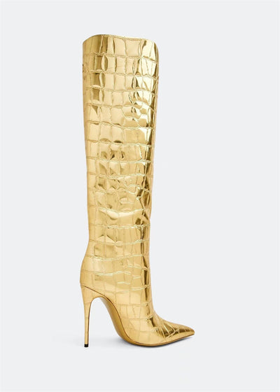 Botas Stiletto Leopardo con Punta Afilada para Mujer - Image 38