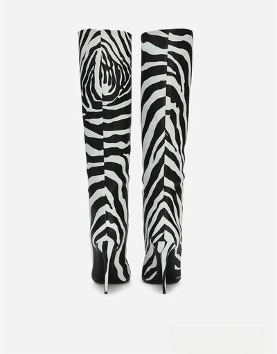Botas Stiletto Leopardo con Punta Afilada para Mujer - Image 43