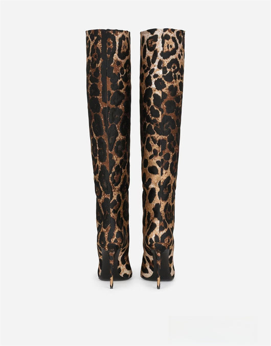 Botas Stiletto Leopardo con Punta Afilada para Mujer - Image 49