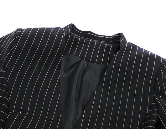 Blazer de Rayas para Mujer - Elegancia Profesional - Image 5