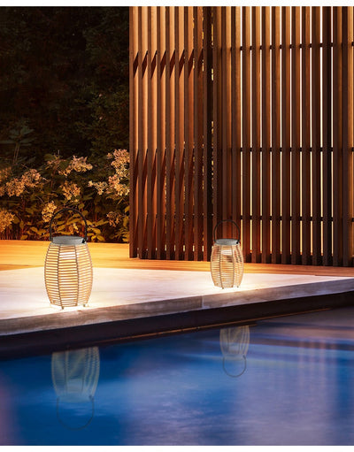 Lámpara Solar de Jardín Tejida Moderna - Iluminación Impermeable para Terrazas y Villas - Image 13
