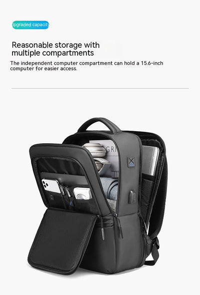 Mochila Ejecutiva 15.6 Pulgadas - Backpack Business de Gran Capacidad para Viajes - Image 11