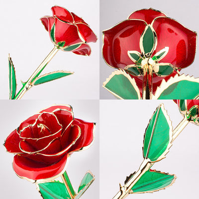 Rosa Dorada 24K con Caja de Regalo - Presente Perfecto para San Valentín - Image 31