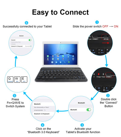 Teclado Inalámbrico Bluetooth Compacto - Image 13