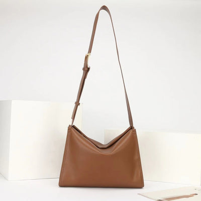 Bolso Cuadrado de Cuero Genuino para Mujer - Diseño Minimalista con Bandolera - Image 10