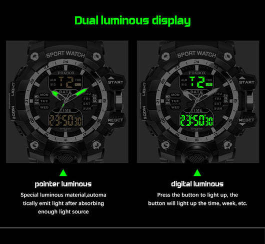 Reloj Deportivo Inteligente Luminoso Resistente al Agua con Doble Pantalla - Image 38
