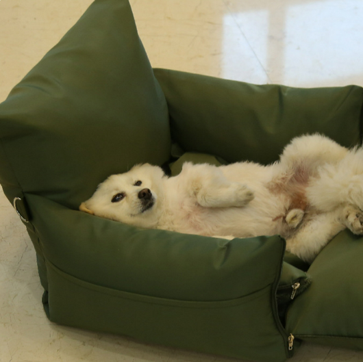 Cama Nido Dual para Auto - Cojín Ajustable para Perros y Gatos - Image 14