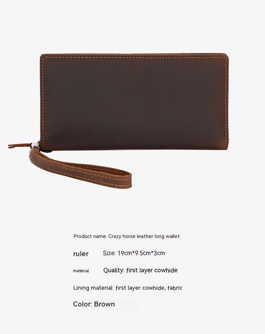 Billetera Larga de Cuero Genuino con Múltiples Compartimentos para Tarjetas - Image 7