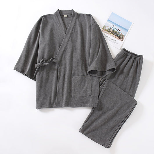 Pijama Kimono Japonés Muji para Hombre - Abrigo Térmico Premium - Image 34