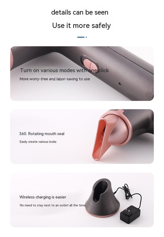 Secador de Cabello Portátil con Carga Inalámbrica para Dormitorio y Viajes - Image 19