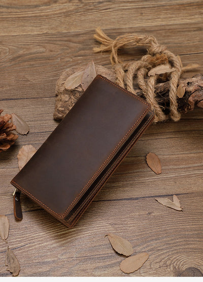 Billetera Larga de Cuero Genuino con Múltiples Compartimentos para Tarjetas - Image 27