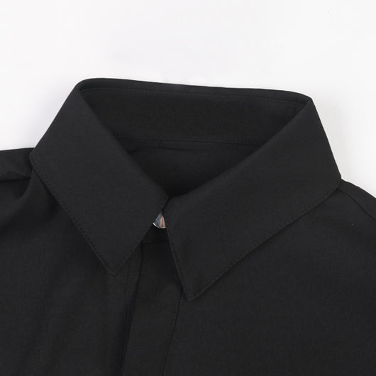 Camisa de Manga Larga Suelta con Diseño de Costuras Caladas - Image 9