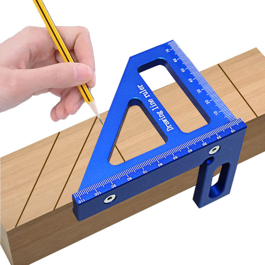 Regla de Aleación de Aluminio para Carpintería con Ángulos y Líneas de Referencia - Image 20