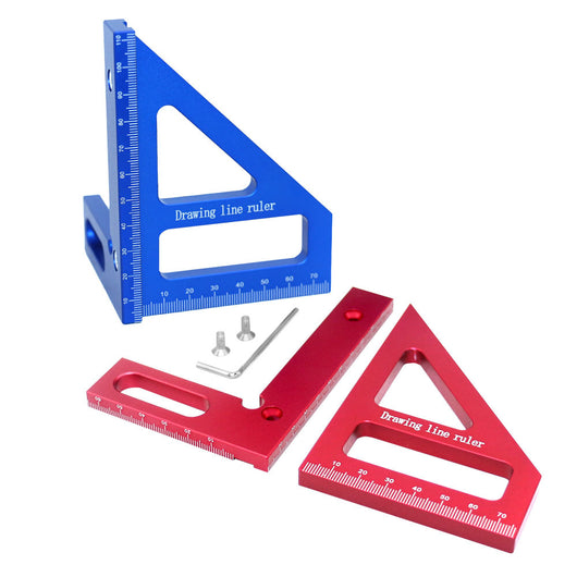Regla de Aleación de Aluminio para Carpintería con Ángulos y Líneas de Referencia - Image 24
