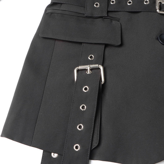 Blazer Ejecutivo con Cintura Ajustable y Detalles Remachados - Image 29