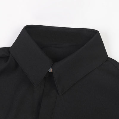 Camisa de Manga Larga Suelta con Diseño de Costuras Caladas - Image 24
