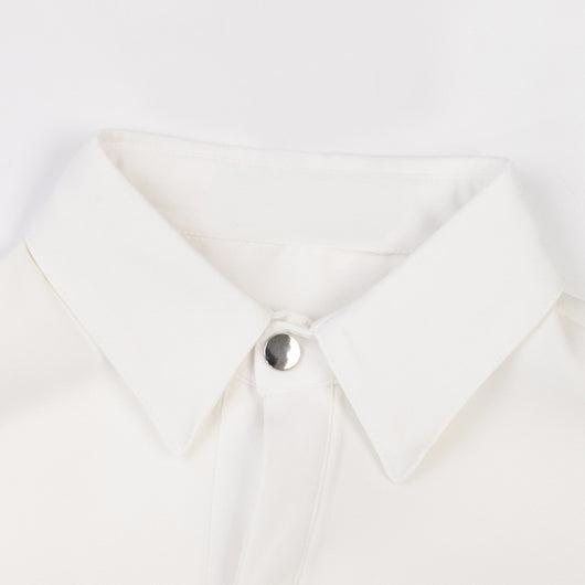 Camisa de Manga Larga Suelta con Diseño de Costuras Caladas - Image 26