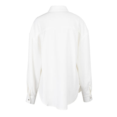 Camisa de Manga Larga Suelta con Diseño de Costuras Caladas - Image 30