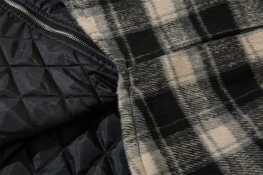 Abrigo Acolchado de Cuadros para Hombre - Image 34