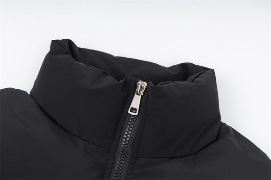 Abrigo Acolchado de Algodón con Cuello Mao Estampado para Hombre - Image 31
