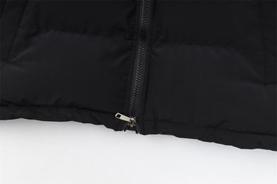 Abrigo Acolchado de Algodón con Cuello Mao Estampado para Hombre - Image 38