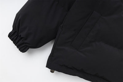 Abrigo Acolchado de Algodón con Cuello Mao Estampado para Hombre - Image 39